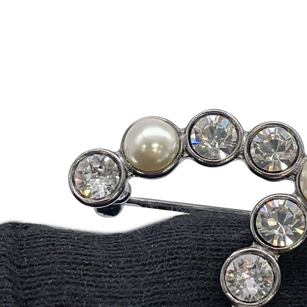 CHANEL Black Pearl Logo Brooch - Picture 8 of 10